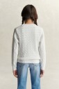 Shield Cable Knit Jumper WHITE 7 8Y