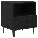  Nattbordskap Svart eik 40 x 35 x 47.5 cm Konstruert tre