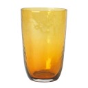 Broste Copenhagen Hammered vannglass 50 cl Amber