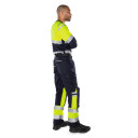 Fristads T-Shirt Flam Kl 1 7107 Tfl Varselgul/marinblå M