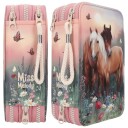 Miss Melody Triple Pencil Case FLOWERS  0412869 