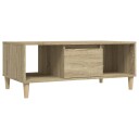  Salongbord sonoma eik 90x50x36,5 cm konstruert tre