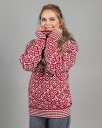 Devold Unisex Svalbard Sweater High Neck M , Hindberry/Offwhite