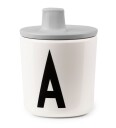Design Letters lokk til melaminkopp grå