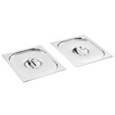  Pannelokk 2 stk GN 1/2 rustfritt stål 50891
