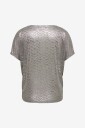 Only Carmakoma   Topp Carmirinda S/S V Neck Top Jrs   Grå