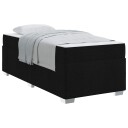  Sengestamme med madrass Svart 90 x 200 cm stoff