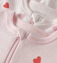 Name It 2-Pakning Nattdrakter Zip FF Car. Heart Rosa Størrelse 68
