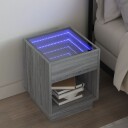  Salongbord med Infinity LED grå sonoma 40x40x50 cm 3284082