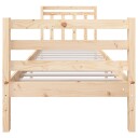 vidaXL Sengeramme heltre 75x190 cm 2FT6 Small Single