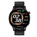 Watch3 pro 1,3 AMOLED smartklokke med metalldeksel Bluetooth samtalearmbånd for kvinner med pulsmåling - svart