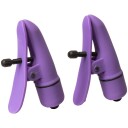 Nipplettes Brystklemmer med Vibrator Lilla      - Lilla