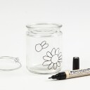 Glass  og Porselenstusj Creativ Company for Kontur Strek 1 3 mm Semi opak Svart 1 Stk
