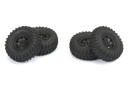 Proline 1019410 Tires & Wheels Hyrax / Impulse 1.0 4 SCX24
