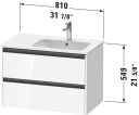 Duravit Ketho.2 Servantskap 2 Skuffer 810x480 mm Høyre Hvit Matt