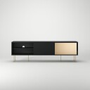 Decotique Vogue Mediabenk 180l Antracit/2a1b/   TV benker og mediebenker Messing Antrasitt   132567