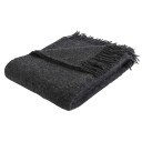 Arctic Ullpledd i 100% ny norsk ull Melange dark grey 130 x 200 cm