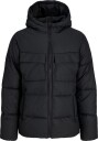 Jack & Jones Jcofusion Pu Puffer Jacket Jnr   BLACK   140