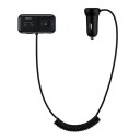 Baseus S-16 Bluetooth FM-sender og Bilsender med Lader - Svart