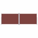 vidaXL Uttrekkbar sidemarkise 200x600 cm brun