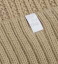Minymo Hat W. Detachable Fake Fur   Beige   50