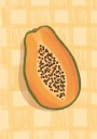 Fresh Papaya Slice Plakat / 100x150
