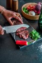Øyo Skarvet Santoku kokkekniv 16,5 cm grønn