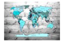 Fototapet World Map Blue Continents 400x280 - Artgeist sp. z o. o.