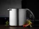 Funktion Stor Gryte 30 Liter Rustfri med Glasslokk