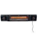 Sunred SOUND 2000W Sun and Sound Ultra terrassevarmer for vegg 2000W Svart