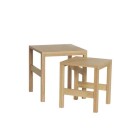 Hübsch Sidebord 2stk Natur FSC