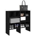  Skostativer 2 stk Stablebar Sort Eik 89,5x30x40 cm 8721158577214