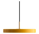 Umage Asteria Mini Taklampe Gul med Messing Topp