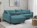 Bornalle 3 seters sovesofa med divan   Glow 12 turkis