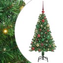  Kunstig juletre med 150 LED grønn 120 cm PVC og Stål og Plast