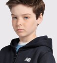 New Balance New Balance Brush Back Small Logo Full Zip Hoodie   Black   134