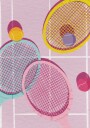 Playful Tennis Rackets Plakat / 21x30