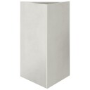 Plantekasse trekantet 50x43x75 cm rustfritt stål