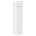  Smalt oppbevaringsskap hvit 45x42,5x225 cm konstruert tre