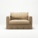 Le Grand Air Nou Love Seat Lin Desert Sand