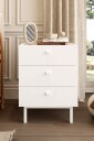 Nattbord Hanah Home Luke (47,9 x 63,5 x 36,8 cm) Hvit - Hvit