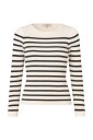 A View Rib Stripe Knit Blouse