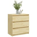 vidaXL Nattbord 60x36x64 cm heltre furu