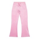 Juicy Couture   Bukse Velour Diamante Bootcut Jogger Pinky Lilac   8 9 år | Barn