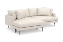 Menard 4 seters Venstrevendt L formet Divansofa i Stoff   Beige