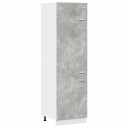  Skap for kjøkkenskap betonggrå 60x57x207 cm sponplate 8721158436498