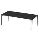 Fast ALLSIZE Spisebord  221x101 Metallic Grey/Gres Night