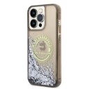 Karl Lagerfeld Mobildeksel iPhone 14 Pro Max Flytende Glitter Svart