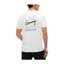 Tommy Jeans Tjm Reg Sign Flag Ss Tee Ext   White   M