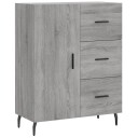 vidaXL Skjenk grå sonoma 69,5x34x90 cm konstruert tre